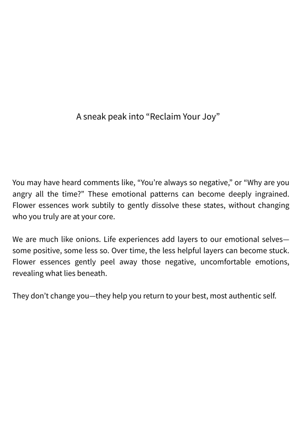 Reclaim Your Joy